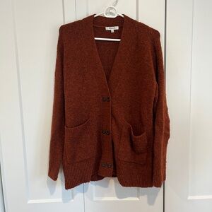 Madewell Warm Brown Cardigan Sweater